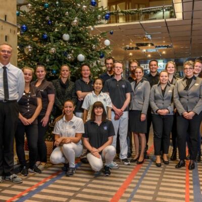 Team Hotel Schylge in kerstsfeer