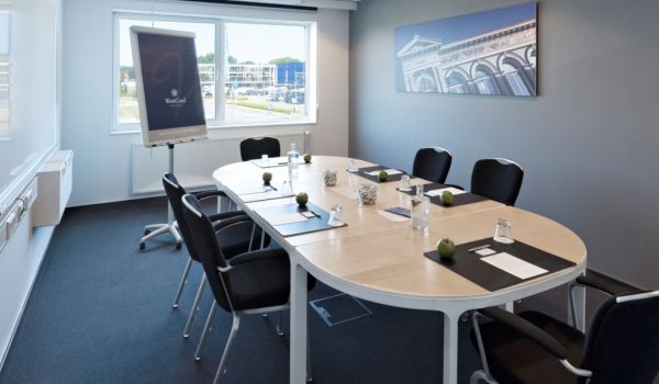 Vergaderen in een boardroom in Hotel Delft